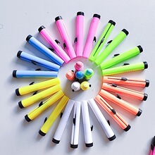 水溶性粉笔笔套彩色儿童涂鸦粉笔笔套教师保护手粉笔套批发