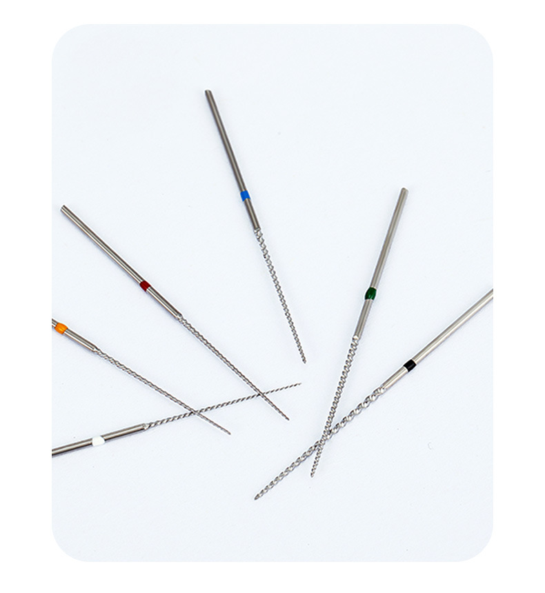 牙之光牙科超声波洁牙超声锉不锈钢荡洗针口腔u锉根管荡洗锉6支装