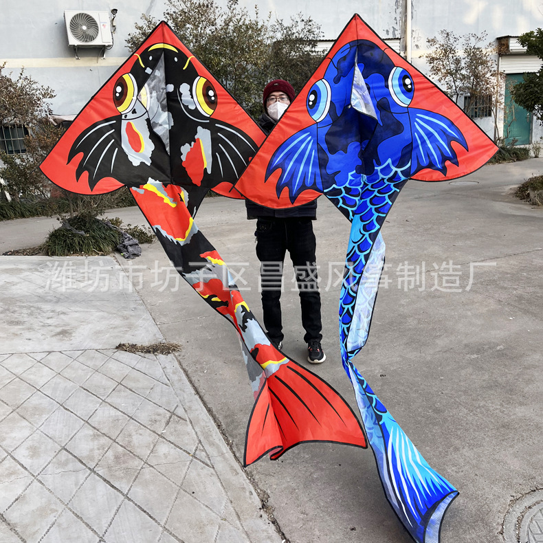 New Weifang Stall Square Outdoor Children Adult Kite Complete Collection String Winder Factory Wholesale Cartoon Yifei