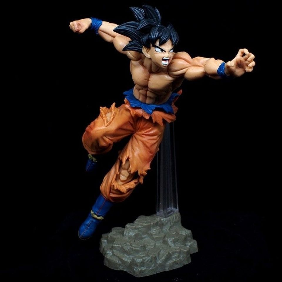 龙珠手办 超四代 超4黑发战损悟空 战斗悟空 礼品玩具动漫模型