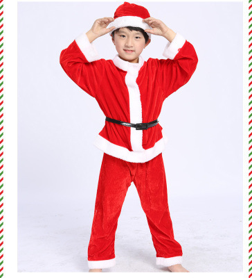 Christmas Costume Boys and Girls Christmas Costume Children Red Halloween Costume Suit New European and American Wholesale