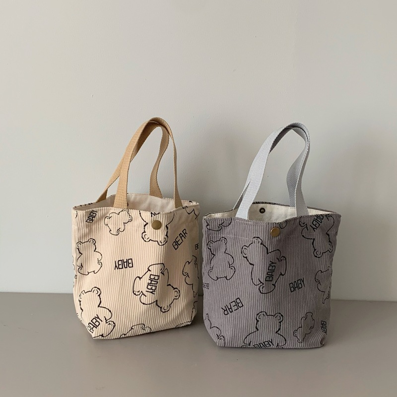 新款手提袋子妈咪包母婴包时尚帆布手提小包外出小布袋手提袋批发