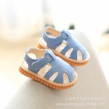 夏季新款叫叫凉鞋学步鞋包头软底防滑1-2-3岁宝宝童鞋男女童凉鞋