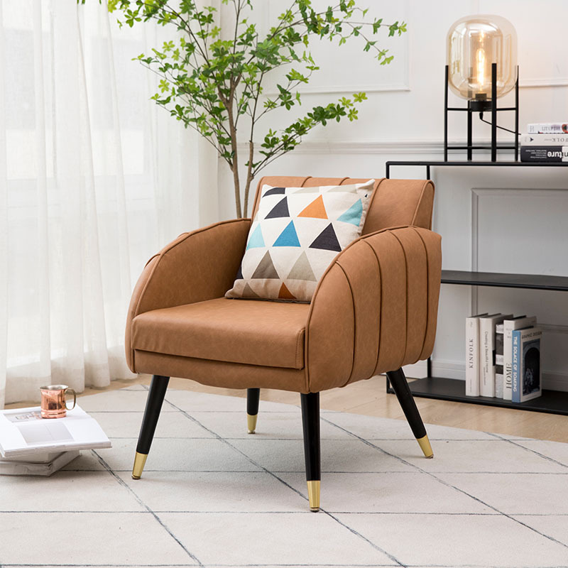 棕色单人沙发