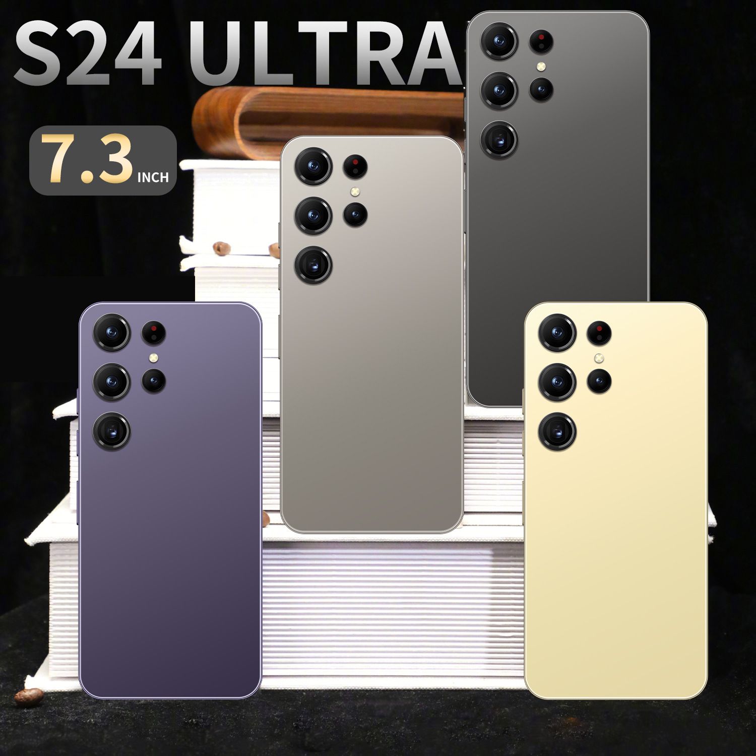 跨境手机S24 Ultra 2+16GB 6.53寸incell穿孔屏 外贸安卓智能手机