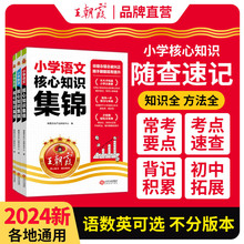 2024版王朝霞小学核心知识集锦语文数学英语大集结大盘点一本六年