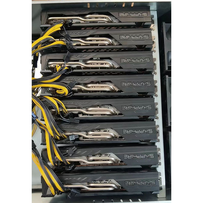 蓝宝石amd rx5700xt 8g 白金版 二手整机批发单卡算力54-55