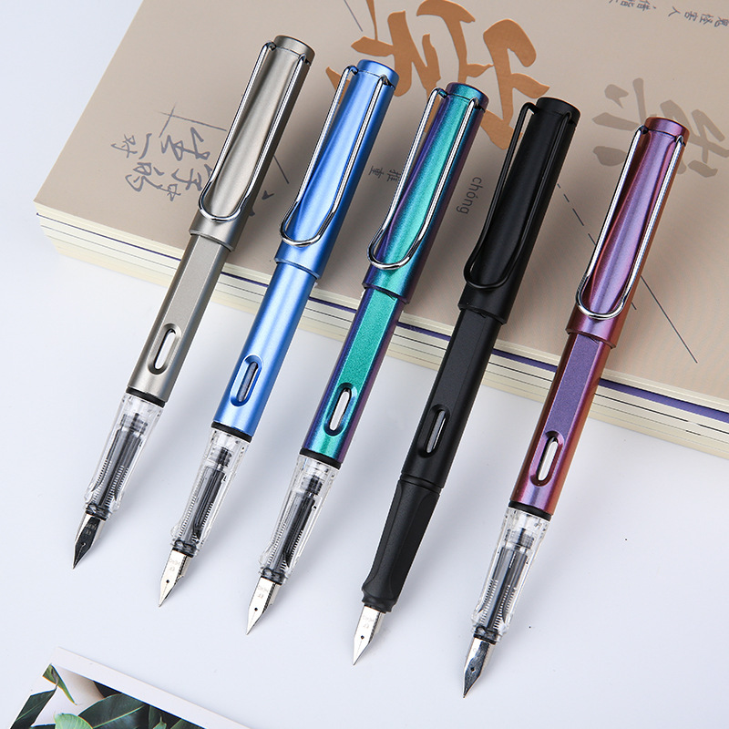 hero/英雄钢笔359a学生正姿练字书法练字笔成人办公可换墨囊钢笔