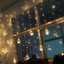 led星星灯网红灯泡窗帘卧室房间布置装饰小彩灯闪灯串灯满天星