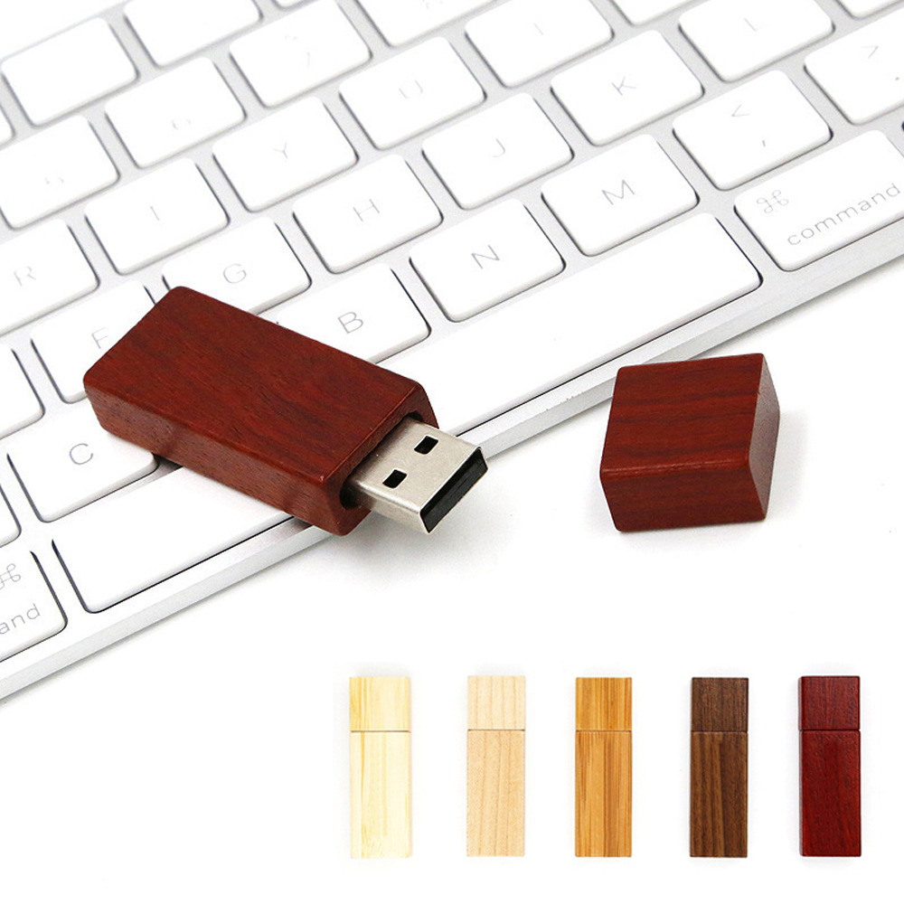 深圳u盘工厂 长条方形木质u盘绿色u盘32gb16gb64gb可加印激光logo