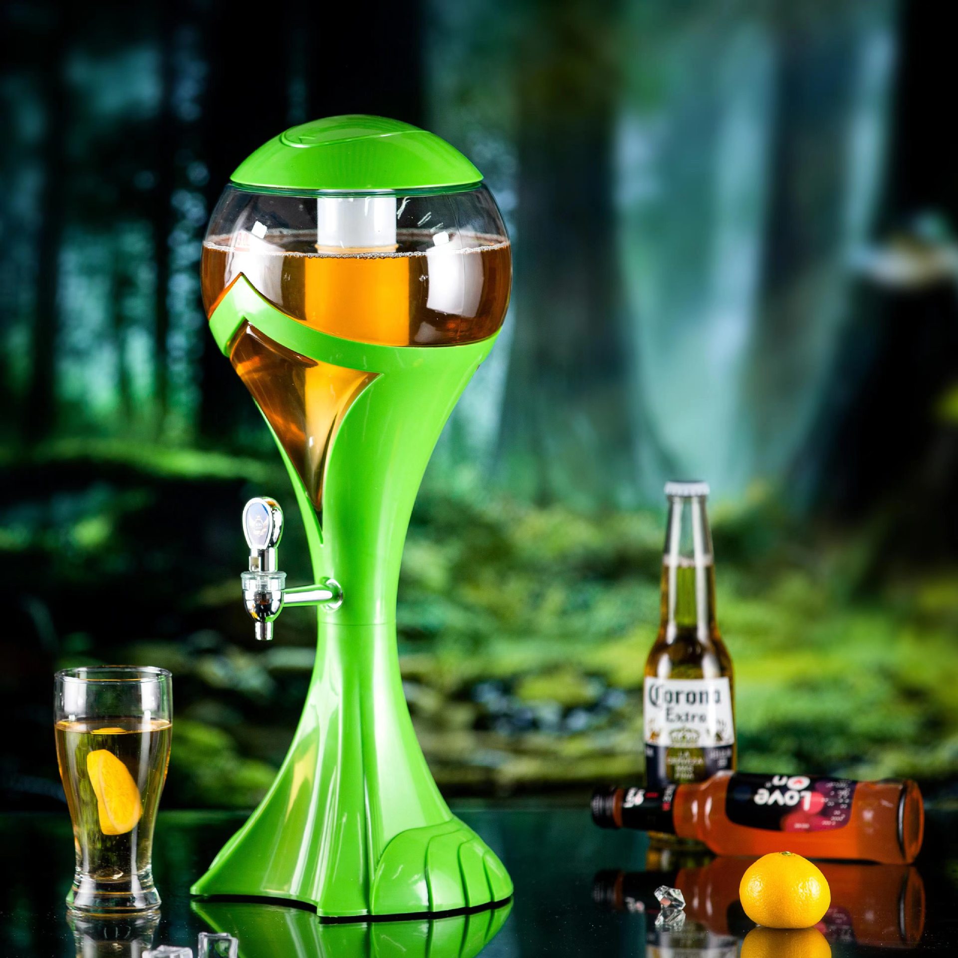 世界杯扎啤酒炮啤酒饮料冷饮果汁桶发光啤酒炮商用酒桶1.