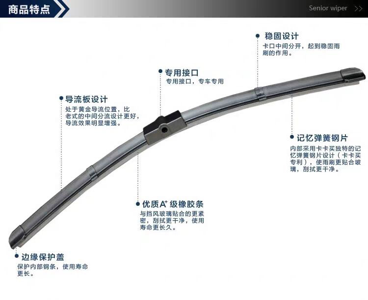 适用于福特福克斯雨刮器原厂全新老款福克斯车无骨雨刷片水条