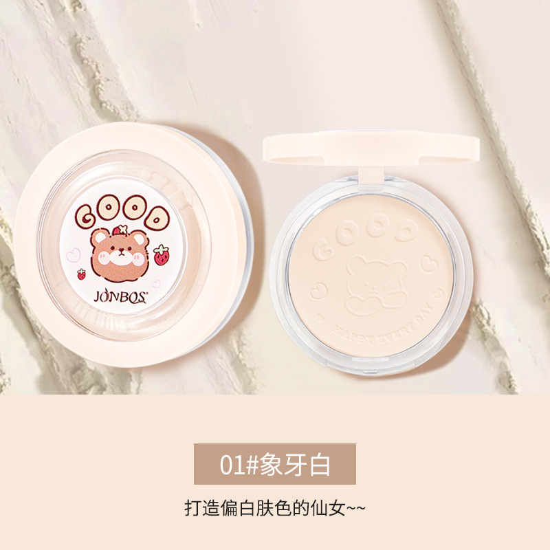 Jonbos Cloud Light Powder Finishing Long Lasting Oil Control Skin Concealer Wet and Dry Dual-Use Waterproof Smear-Proof Foundation