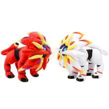 跨境优质 异色太阳神兽毛绒公仔 白色红色索尔迦雷欧 玩偶玩具