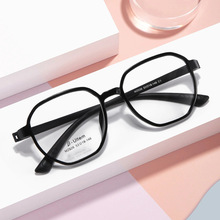 超轻tr90眼镜架复古多边形无螺丝近视眼镜有度数学生丹阳眼镜配镜