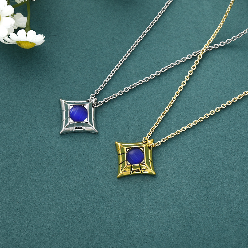 抖音同款仙女护符项链英雄连盟游戏装备纯银吊坠时尚饰品批发