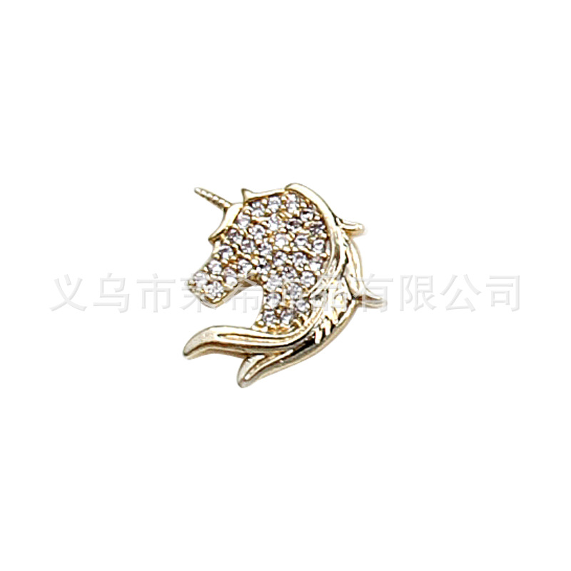 New Affordable Luxury Style Exquisite Advanced LZ Zircon Nail Ornament Diamond Super Shiny Tassel Pearl Pendant G4504