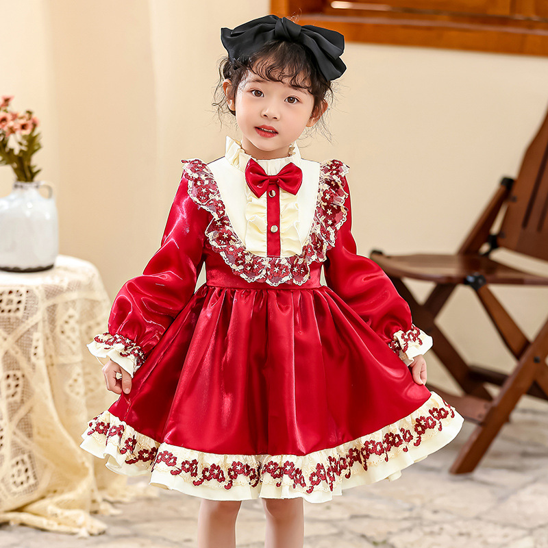 女童洛丽塔公主裙春装2022新款儿童lolita连衣裙女宝宝洋装娃娃裙