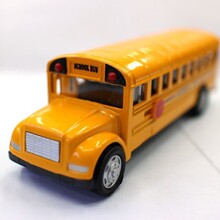 外贸车模 SCHOOL BUS 校巴 学校巴士模型回力车玩具合金车礼品