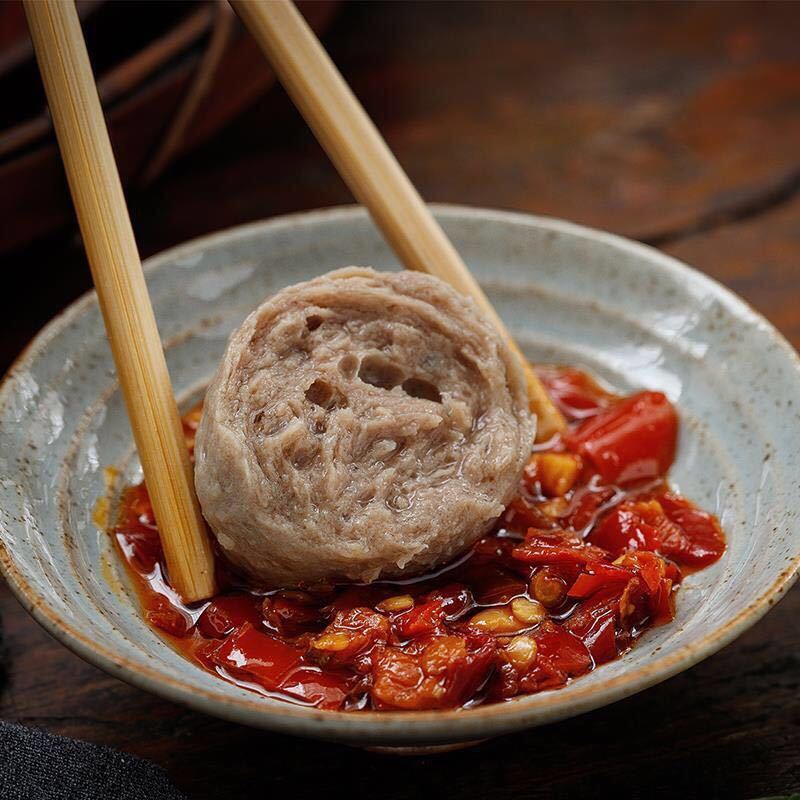 潮汕头牛肉丸牛筋丸纯手工潮州丸子火锅麻辣烫烧烤串食材批发