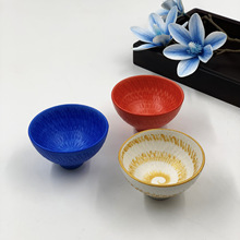 日式小吃碗冷菜碗陶瓷餐具创意前菜碟珍味盅复古高脚碟刺身小脚碗
