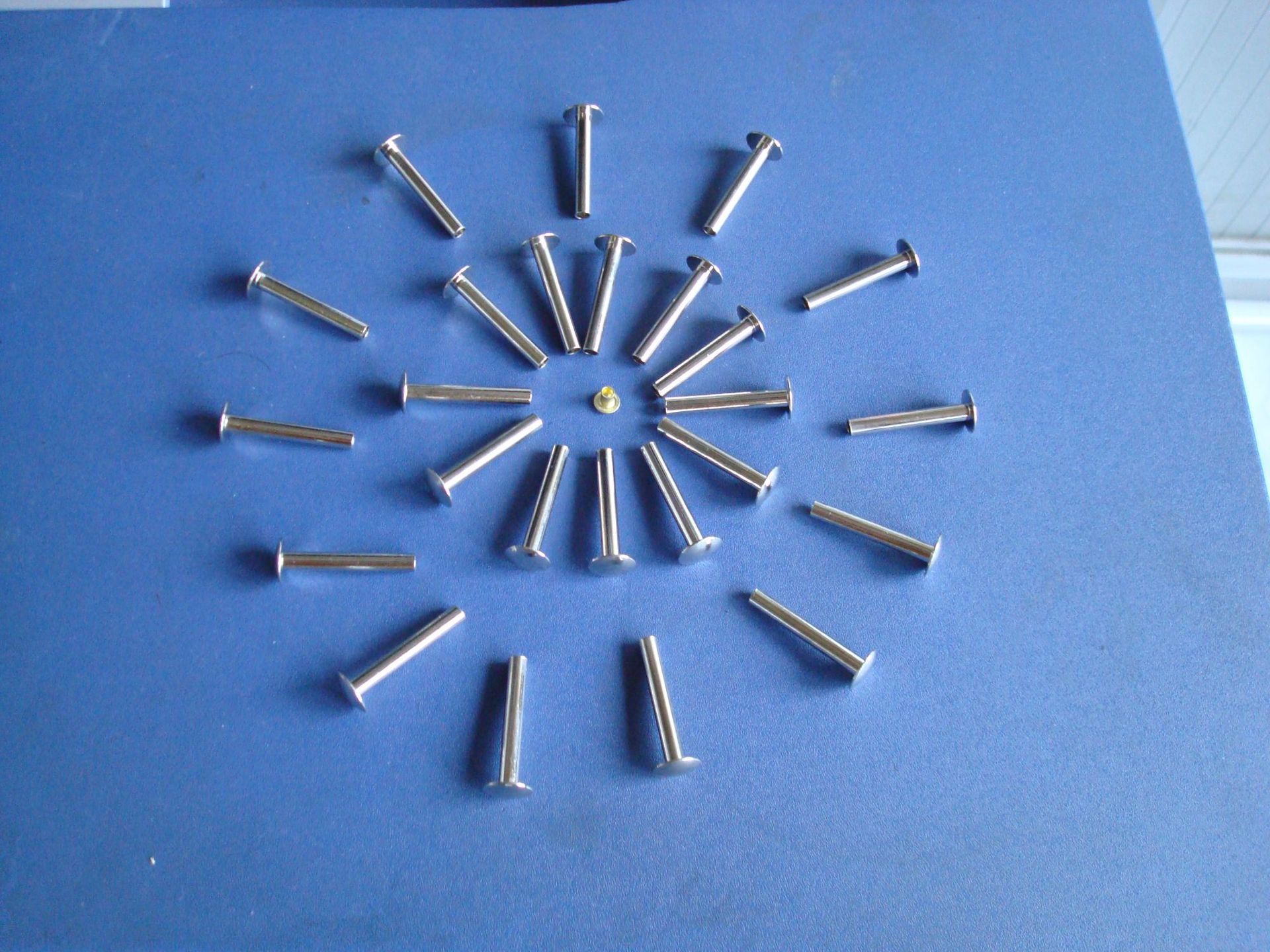 不锈钢五彩铆钉 撞钉 套片系列 圆头空心撞钉蘑菇钉