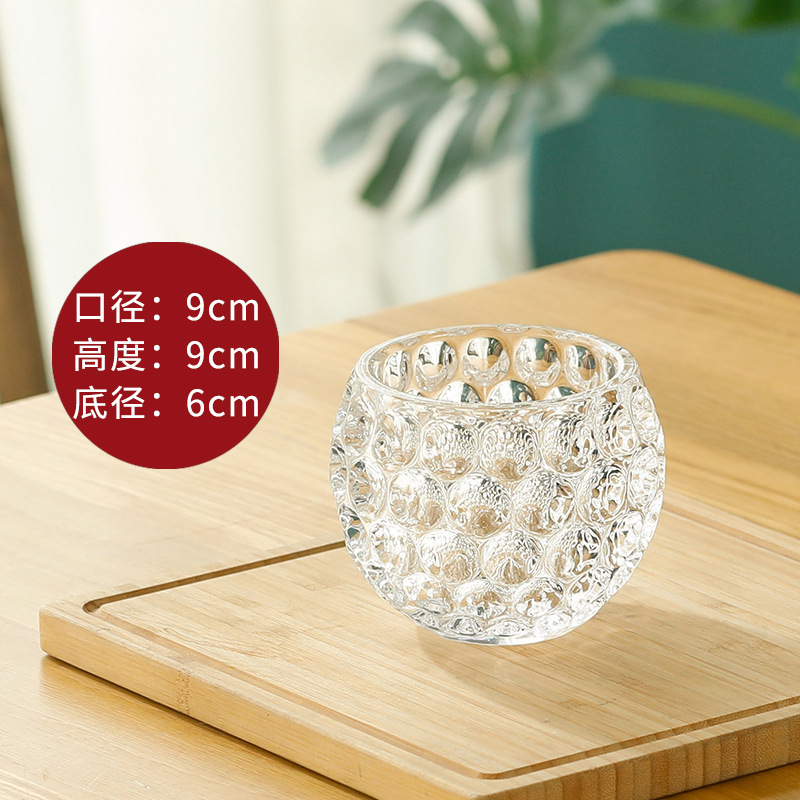 Transparent Crystal Ball Glass Vase Hydroponic Plant Decoration Wedding Room Living Room Decorations Hydrocotyle Flower Pot Wholesale