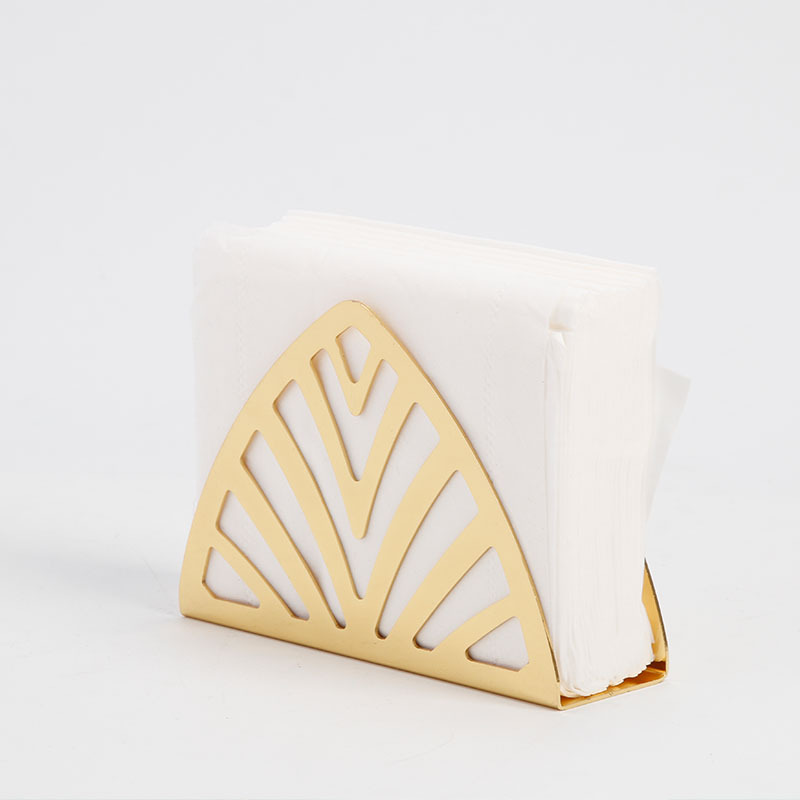 Nordic Style Tissue Holder Simple Hollow-out Napkin Holder Ailica Bay Leaf Vertical Bar Counter Coffee Shop Napkin Holder