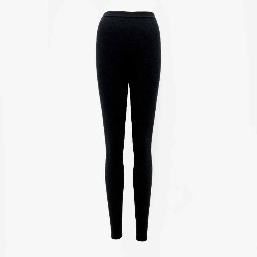 2023 Winter New 16-Pin Worsted Pure Cashmere Leggings Women's High Elastic Tight Slim Slimming High Waist Cashmere Pants