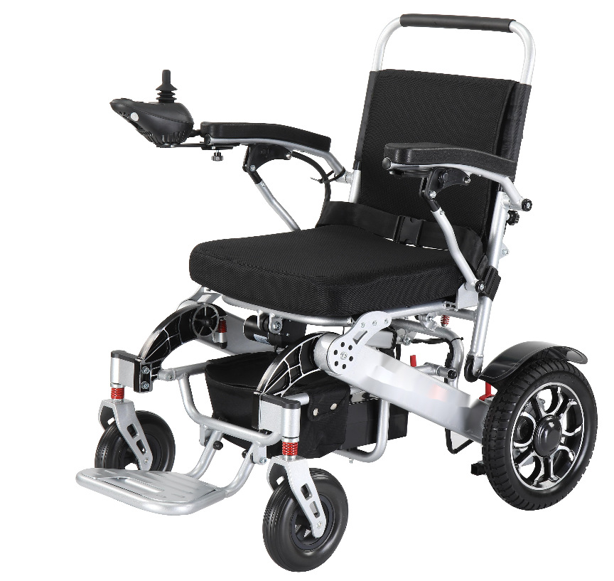 好哥四轮代步车轻巧铝合金车架折叠锂电电动轮椅车-阿里巴巴