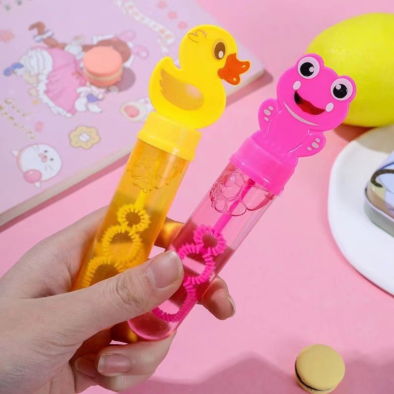 Children's Mini Manual Cartoon Small Size Bubble Wand Toy Children's Bubble Water Night Market Stall Supply One Piece Dropshipping