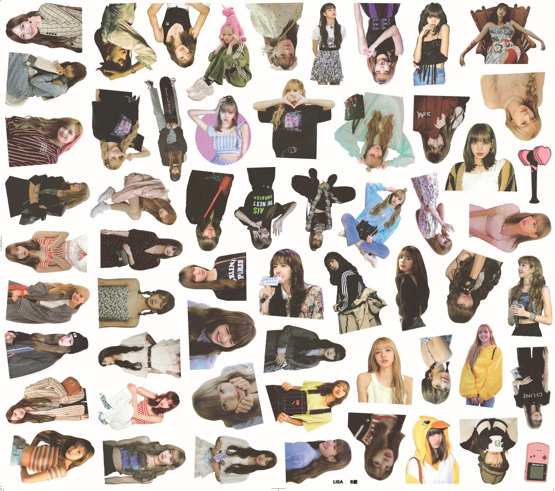 blackpink手帐贴纸lisa金智妮jennie金智秀明星周边手机电脑贴画