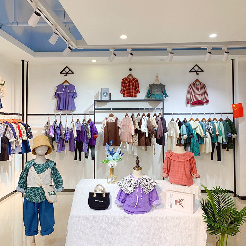 童装批发地摊货源织里镇儿童秋装长袖上衣连衣裙实体折扣服装进货