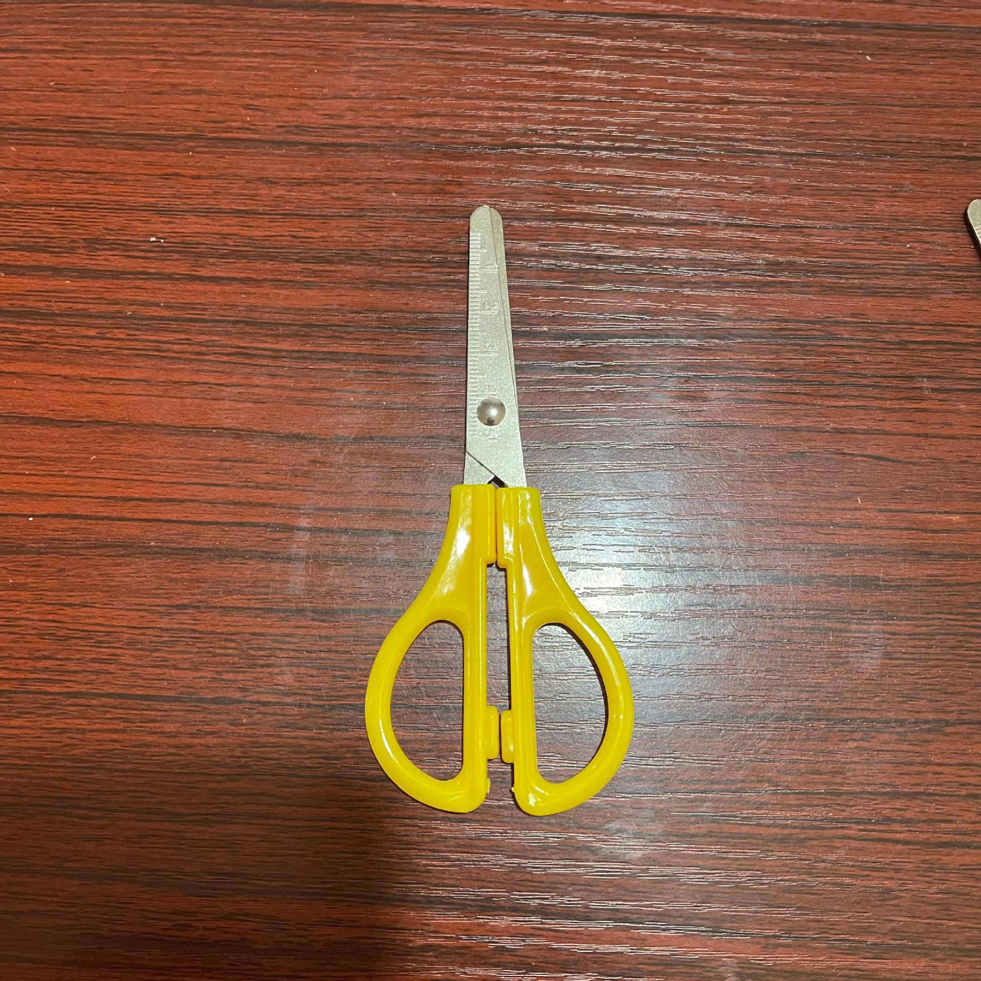 幼儿园手工剪刀小学生圆头手工剪纸刀防夹手安全刻度剪刀儿童剪刀