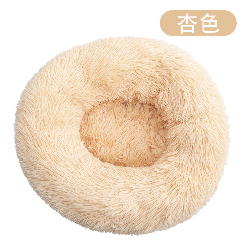 Best-Seller on Douyin Cat Nest Plush Pet Bed Winter Warm Dog Bed Soft Cat Mattress Pet Mattress round