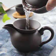 紫砂公道杯手工陶瓷功夫茶具配件茶海公杯分茶器茶滤组过滤器组合