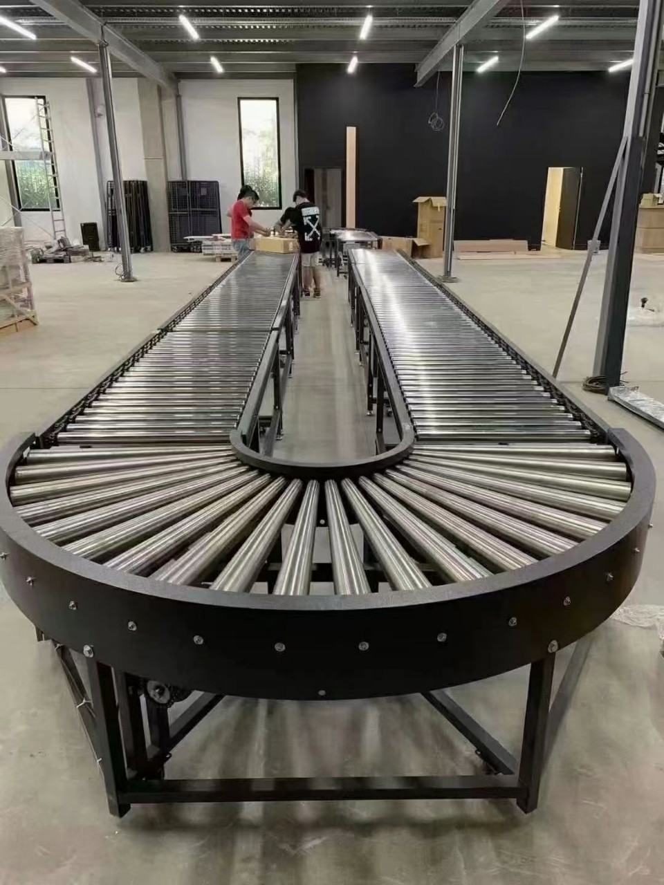 设备工业弧形环形皮带流水线不锈钢输送线转弯机流水线输送机包邮