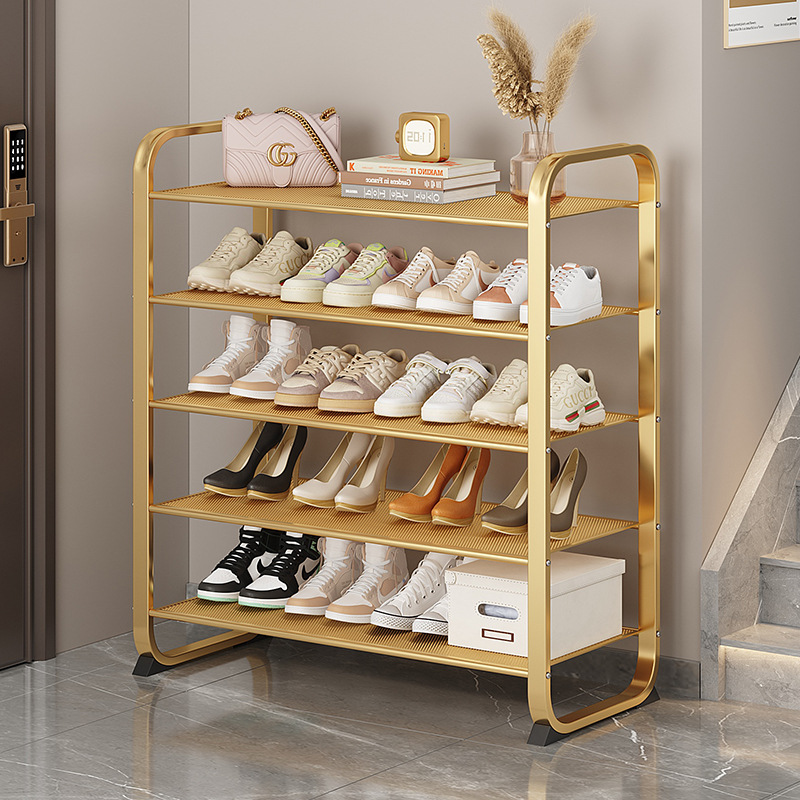 鞋架铁艺简易门口鞋柜凉拖鞋架子家用出租屋多层省空间收纳置物架
