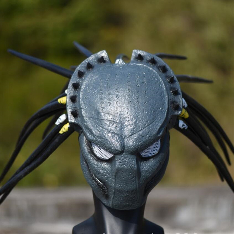 新异形大战铁血战士面具阻击者头盔影视人物道具乳胶头套predator