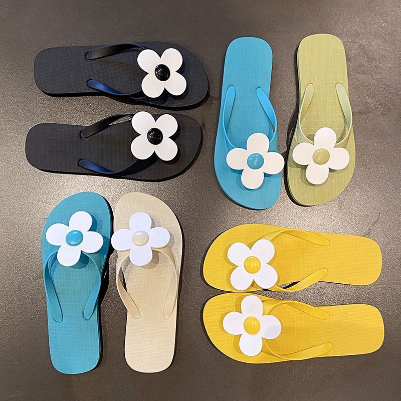 New Beach Sandals Women's Shoes Outdoor Travel Vacation Leisure Sunflower Flip-Flops Women's Beach Shoes Women's Flip-Flops