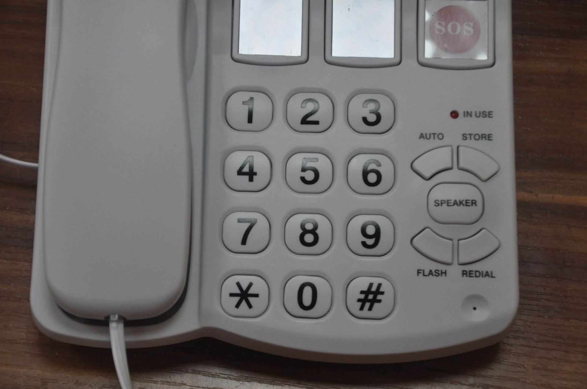 一键记忆带照片拔号电话机大按键关爱老人听筒铃声可调节带免提