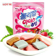 韩国进口食品乐天冰爽四味混合软糖水果糖分享零食糖果休闲小吃