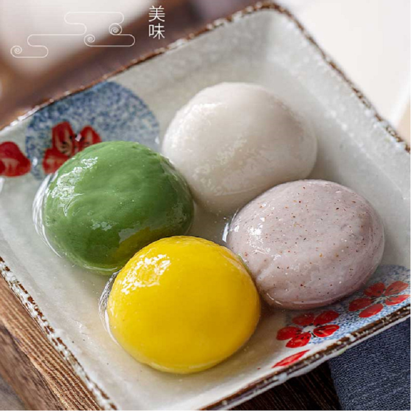 粮麦思四色汤圆4袋 *400克