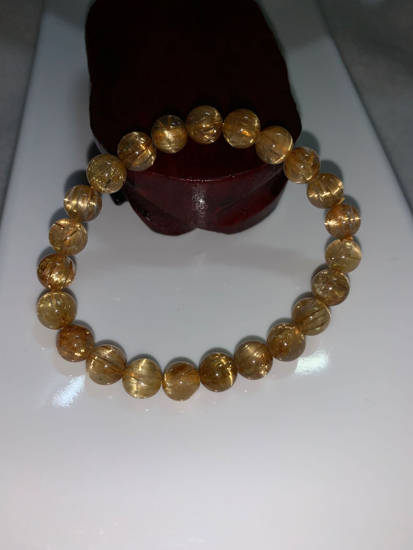 亿景城巴西金钛晶猫眼钛晶金发晶手链手串男女款