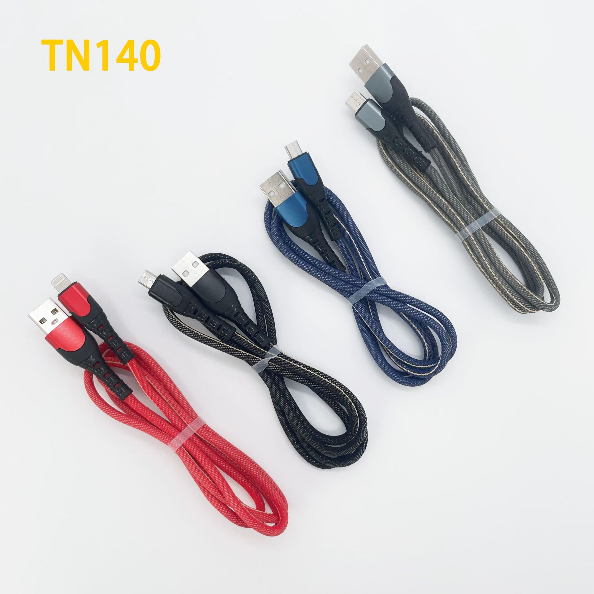 Tn140 New Woven Fast Charge Data Cable I5 Android TC Smartphone Qc3.0 Fast Charge Function Delivery Supported