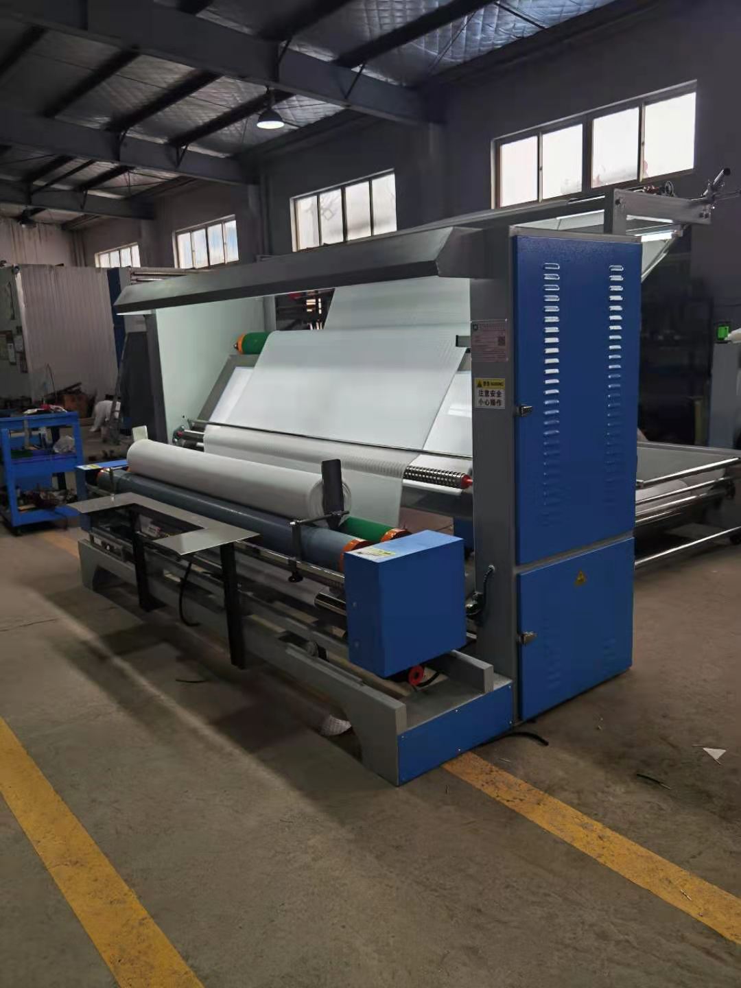 供应常熟纺织针织圆筒布料剖布-验布-卷布一体机 验布机