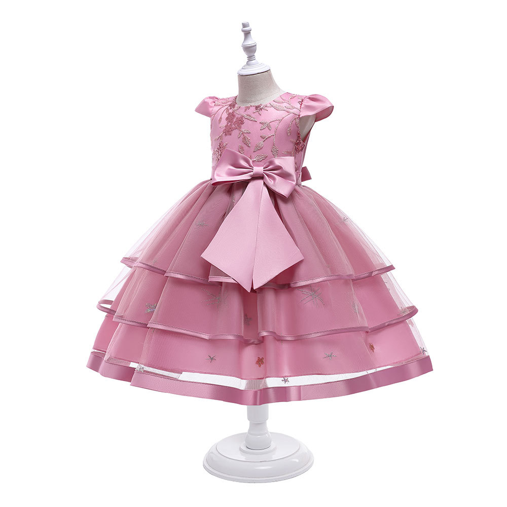 拜年服跨境专供公主裙拖尾钢琴走秀演出服无袖晚礼服裙广告跨境新款儿