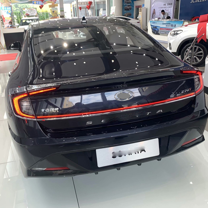 十代索纳塔尾灯框后大灯罩装饰亮片 适用现代20索纳塔后饰条改装m