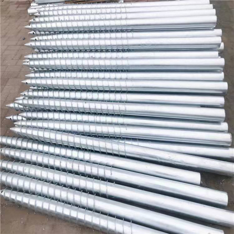 量大价优 太阳能光伏工程支架 热镀锌螺旋蛟龙地桩混凝土预埋地锚