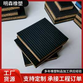 跨境外贸橡胶软木复合减震垫EVA橡胶海绵垫降噪平衡缓冲垫防震垫
